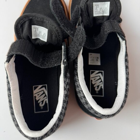 Vans Kids Old Skool V Shoe Houndstooth Black/Gum Size US Kids 2.0 - Picture 7 of 8